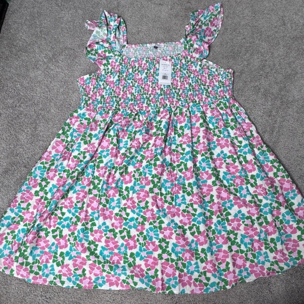 NEW Michelle Mcdowell Women's XXL Mosaic Moment Blair Dress Green Pink